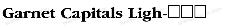 Garnet Capitals Ligh字体转换